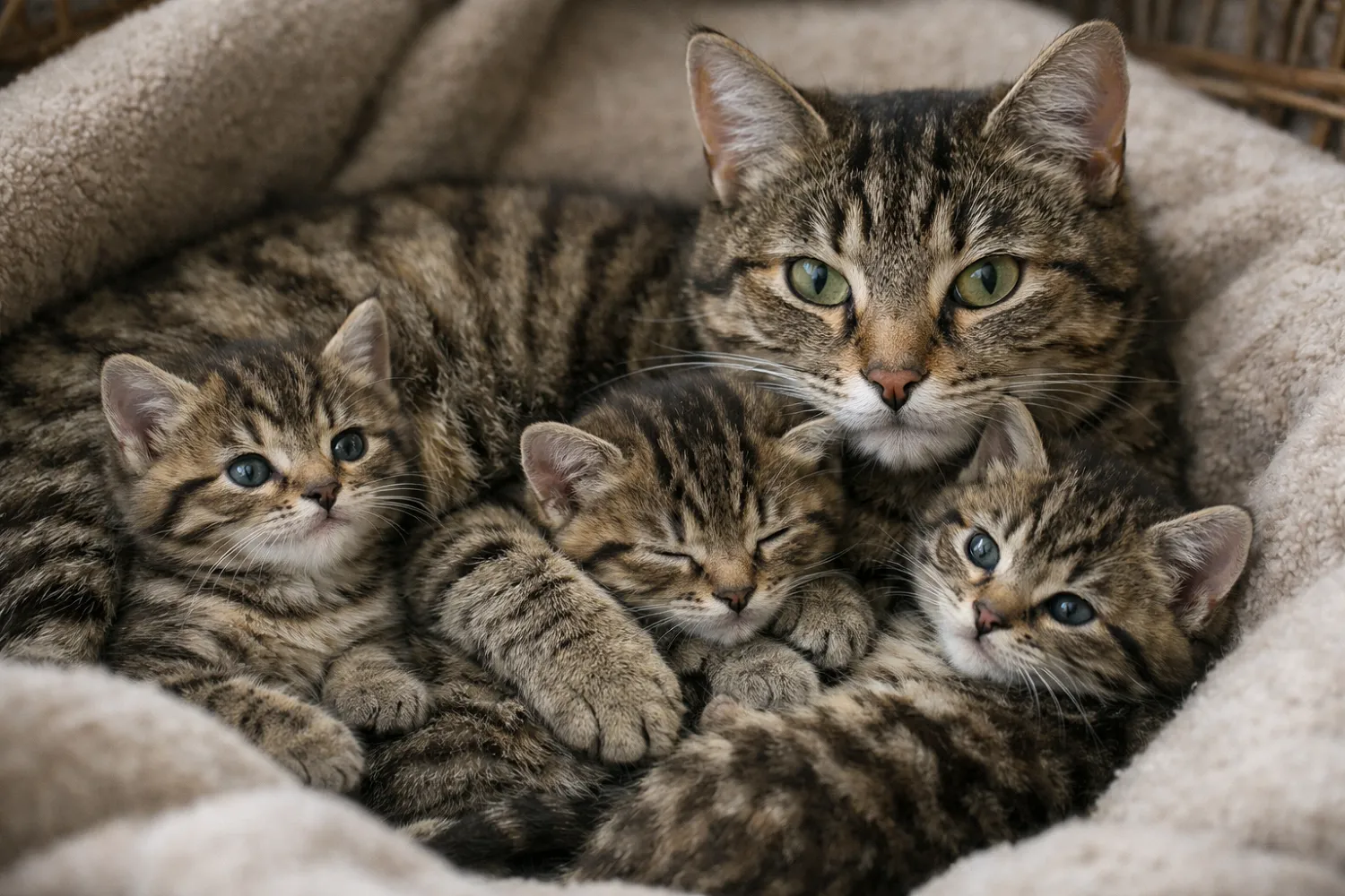Mise bas chez la chatte : accompagner la naissance des chatons