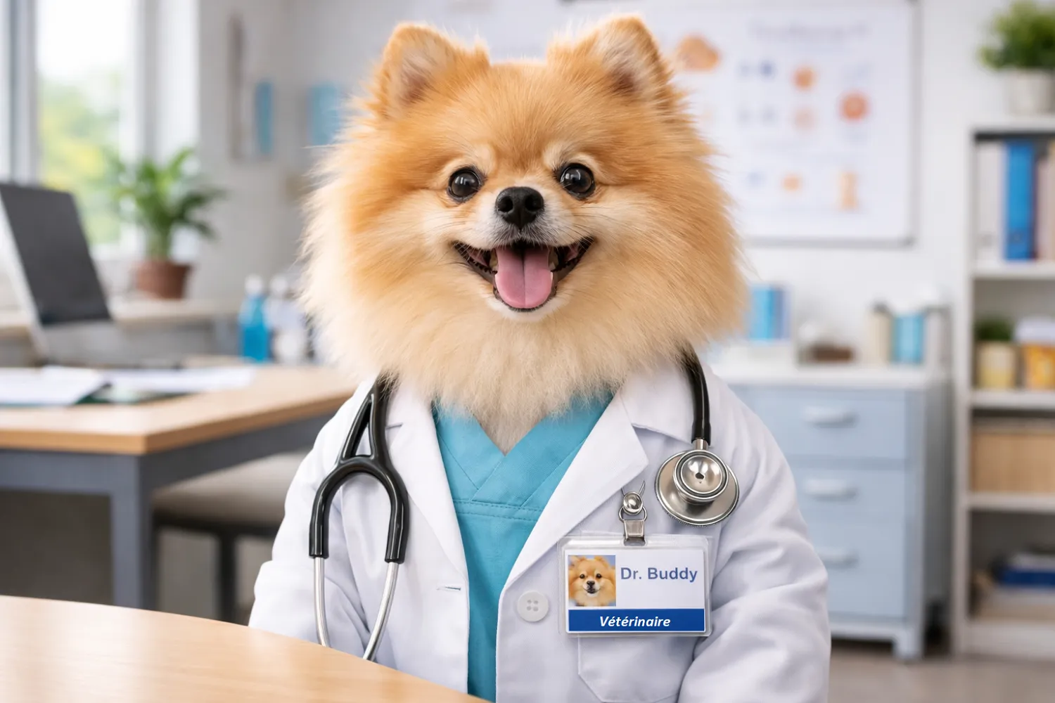 Badge personnalisé vétérinaire pour le personnel de votre clinique
