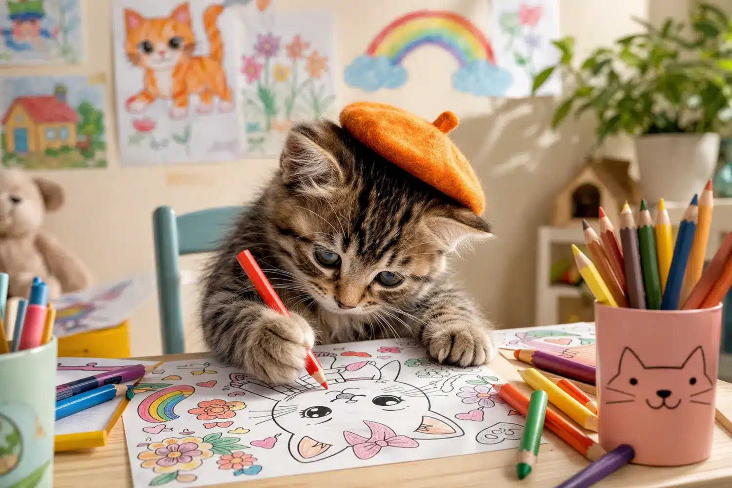 Coloriage chat à imprimer : le levier marketing puissant pour les professionnels animaliers