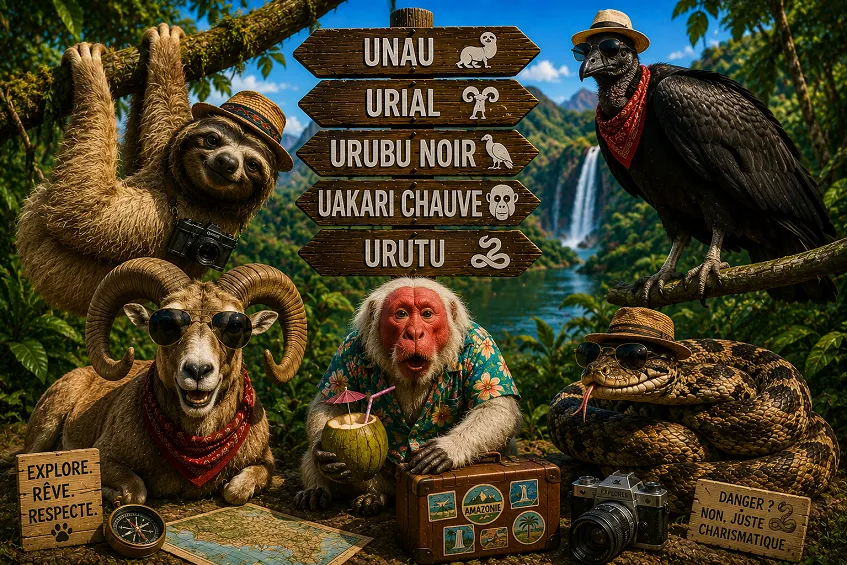 Sept animaux en U, et tous les autres sont faux
