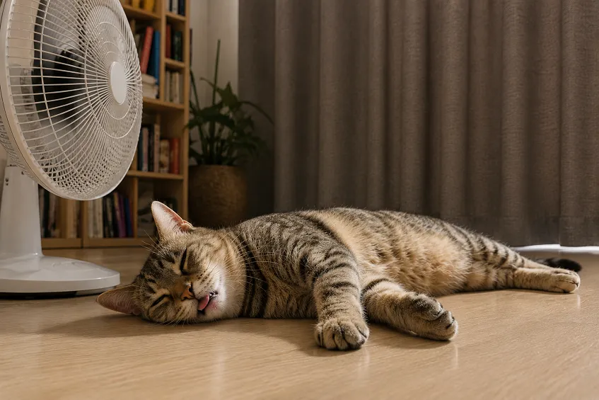 Canicule chat 2026 : que faire pour protéger, rafraîchir, hydrater et surveiller ton chat pendant les fortes chaleurs
