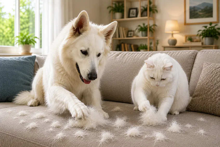 Astuce de grand-mère pour enlever les poils de chien et chat : 10 méthodes qui marchent !