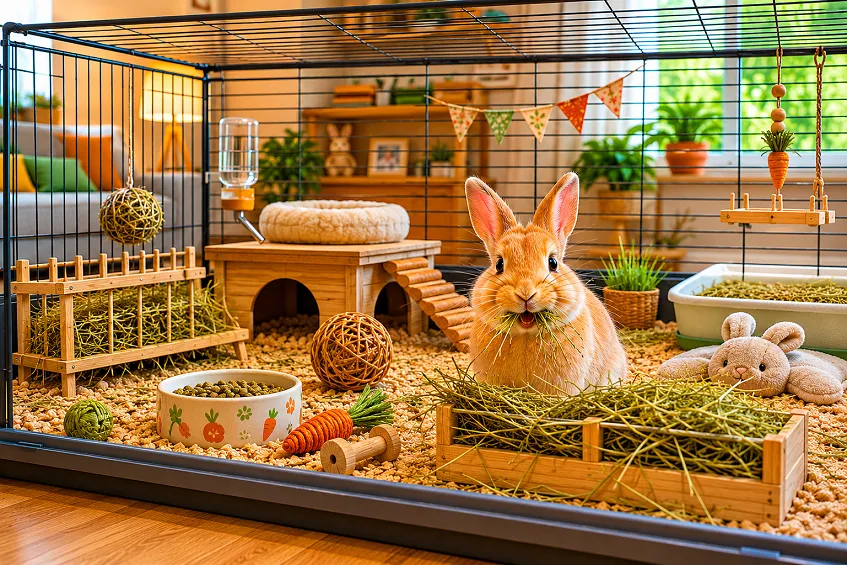 foin lapin