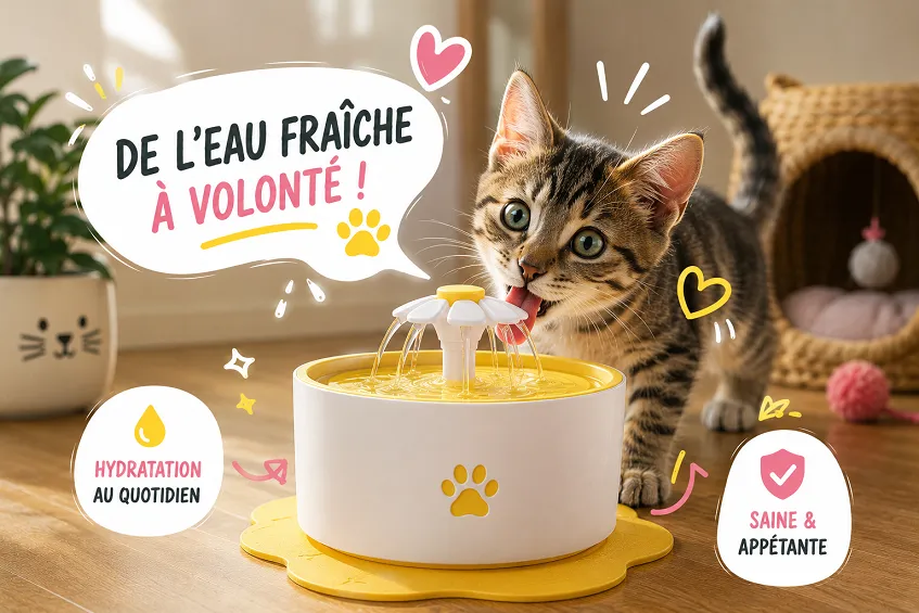 fontaine à eau chat