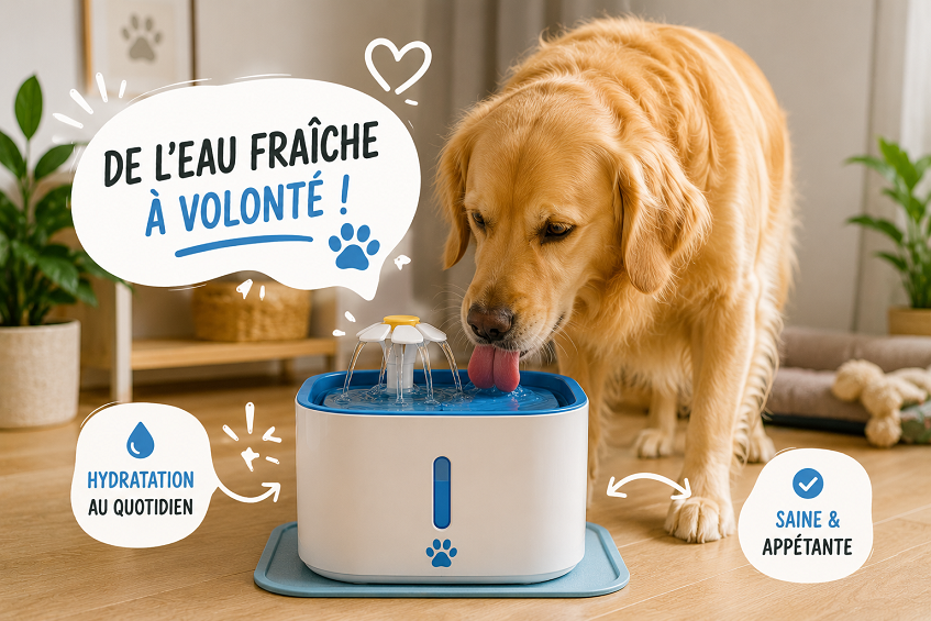 Fontaine à eau pour chien : le comparatif 2026 (du compact au XXL)