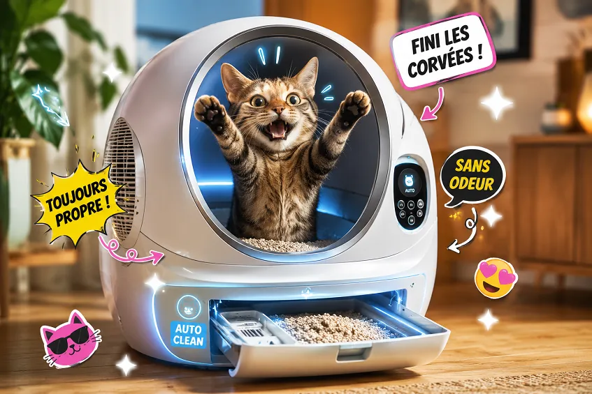 Litière auto-nettoyante chat 2026 : guide comparatif complet (PetKit, Catlink, Oneisall…)