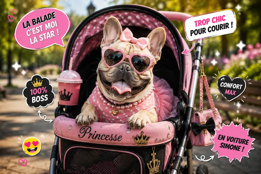 poussette pour chien