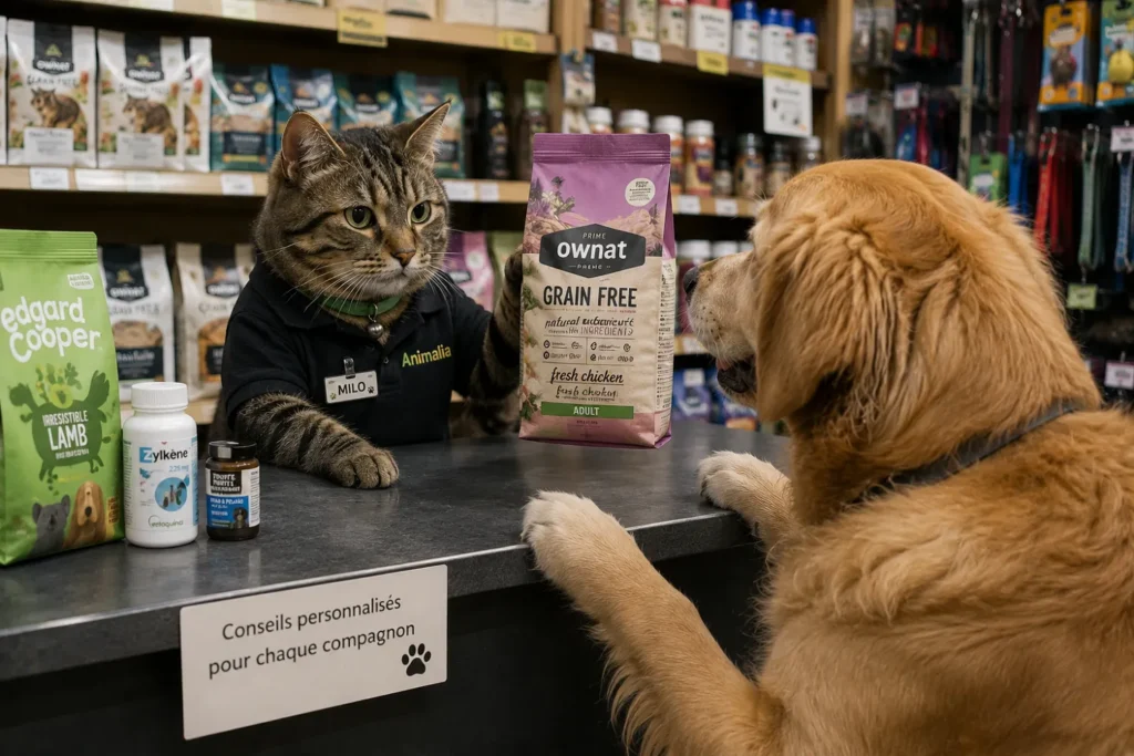 vendeur en animalerie