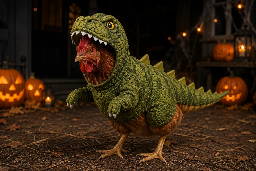 Déguisement de dinosaure : idées, gonflable T-rex et fait maison