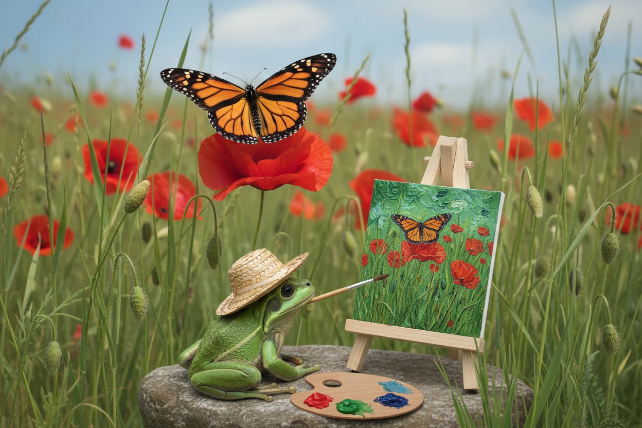 Papillon dessin facile : vu de dessus, posé sur une fleur et kawaii
