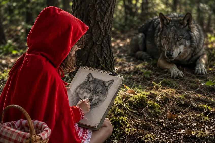 dessiner un loup