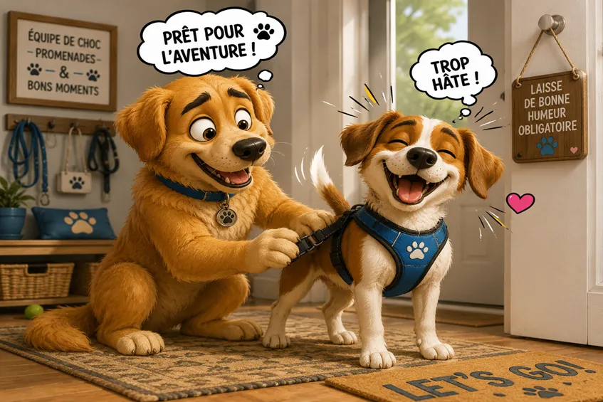 Harnais pour chien : bien le choisir, le régler et le mettre