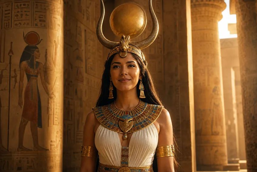 Hathor : la déesse vache de l&rsquo;amour et de la joie