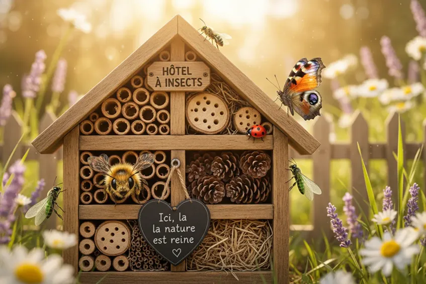 Hôtel à insectes : le fabriquer soi-même ou l&rsquo;acheter