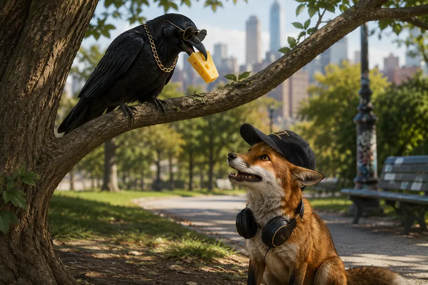 le corbeau et le renard la fontaine