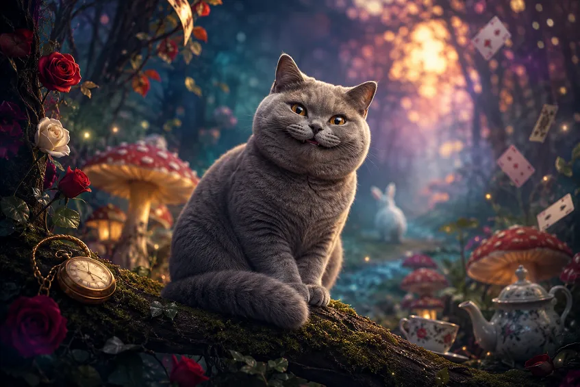 Le chat d&rsquo;Alice au pays des merveilles : le Chat du Cheshire