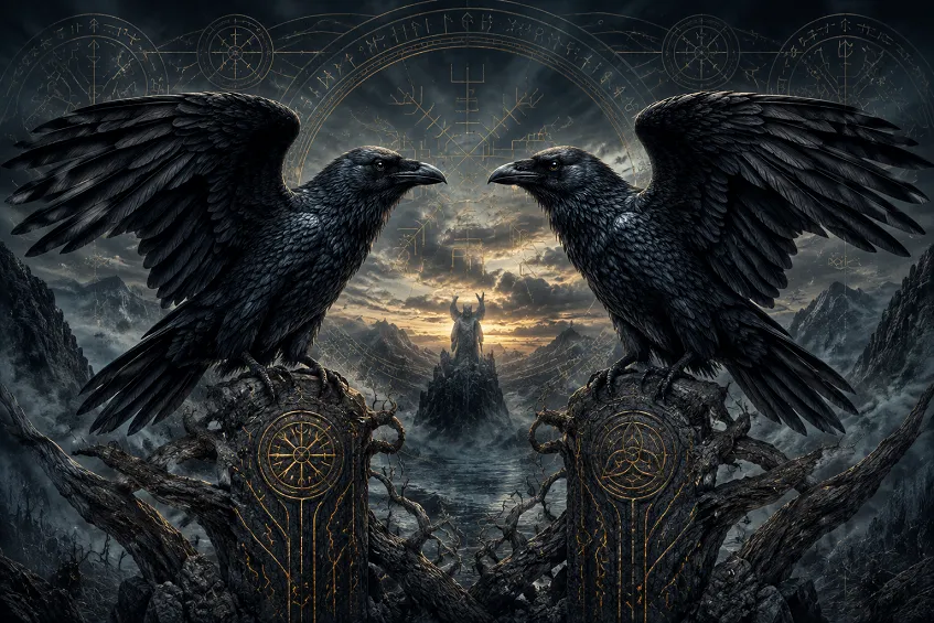 Hugin et Munin : les corbeaux d&rsquo;Odin