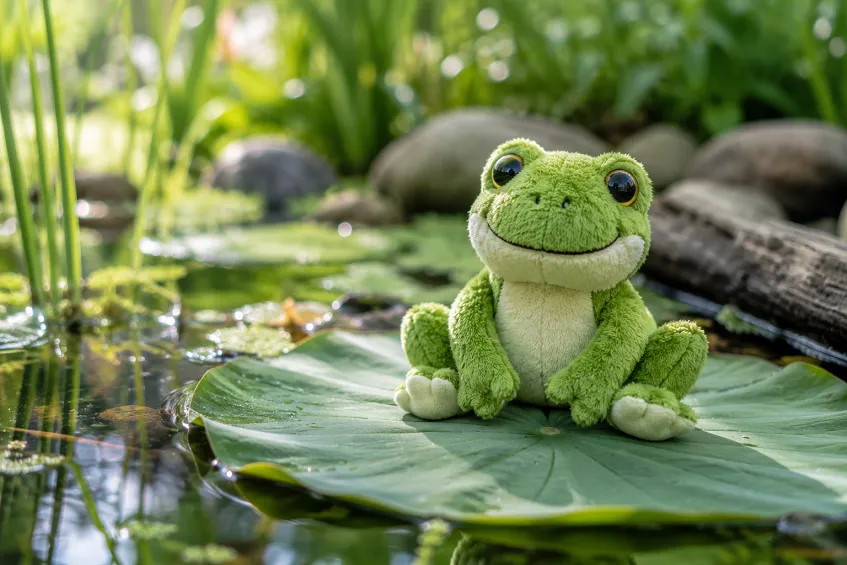 peluche grenouille