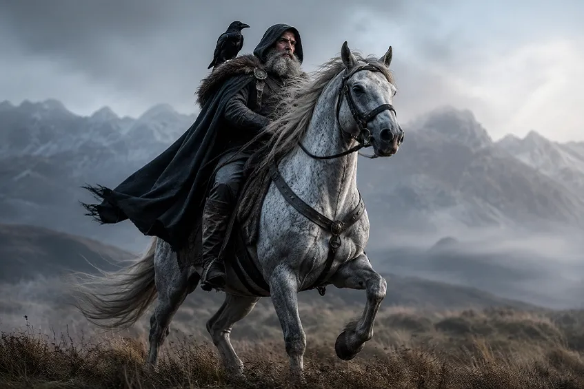 Animal en J : top 15 fiches + liste complète des 18 animaux commençant par la lettre J 2 Sleipnir, le cheval à huit pattes d'Odin