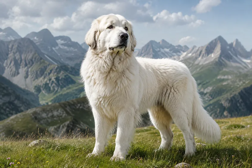 Animal en I : la liste des animaux commençant par I 3 Chien de Montagne des Pyrénées (Patou) dans les Pyrénées